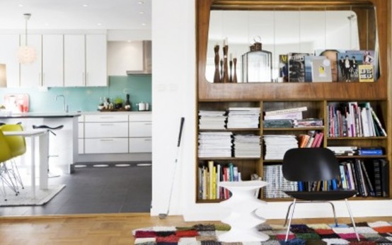 White Scandinavian House In The 50s Style