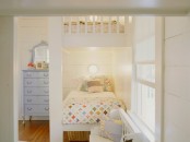 White Wood Shared Kids Bedroom
