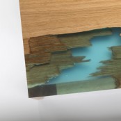 Wood And Resin Furniture Inspired By Self Healing Trees