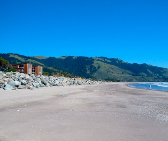 Wooden Beach House