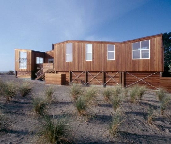 Wooden Beach House