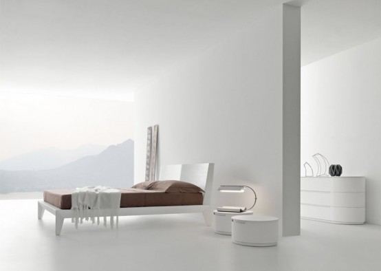 Wooden Beds with Cool Headboards from Presotto