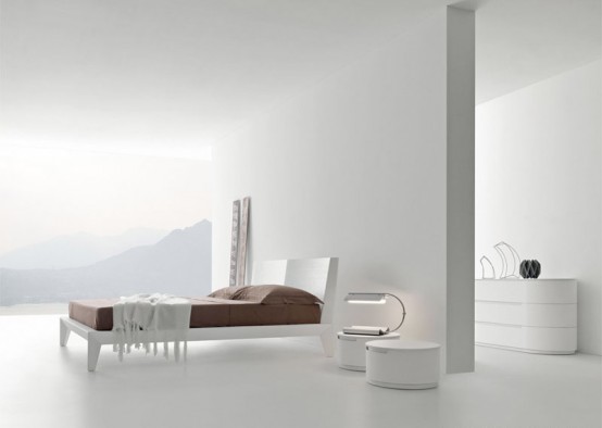 Wooden Bed By Presotto