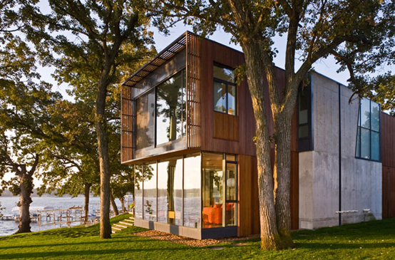 Wooden House On Lake