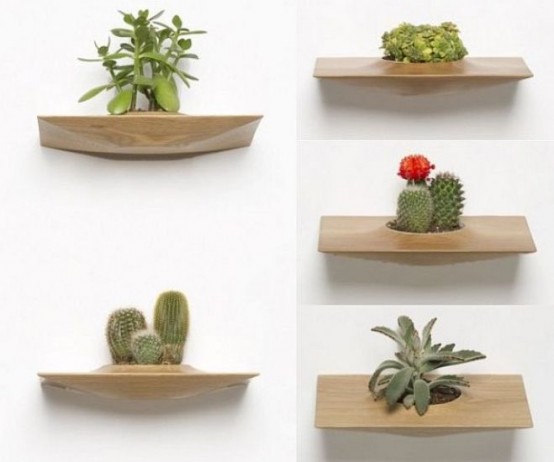 Wooden Pots For Placing On The Walls