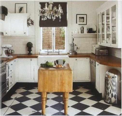 28 Vintage Wooden Kitchen Island Designs - DigsDigs